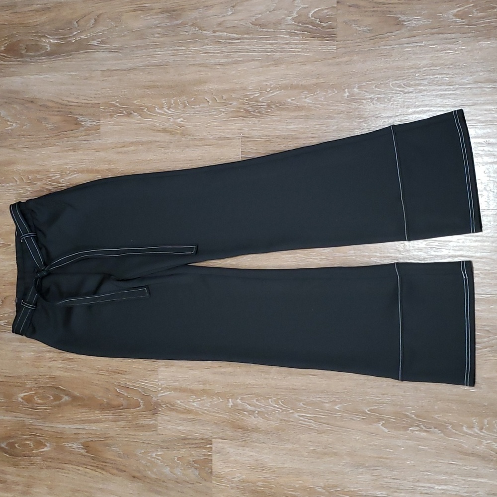 (L) NWT Revamped Flare Leg Pants Slim Evening Fancy Formal Office Minimalistic